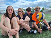 v.l.n.r.: Alexandra, Stella, Stefanos und Luca